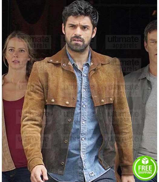 THE GIFTED SEAN TEALE (ECLIPSE) BROWN SUEDE LEATHER JACKET