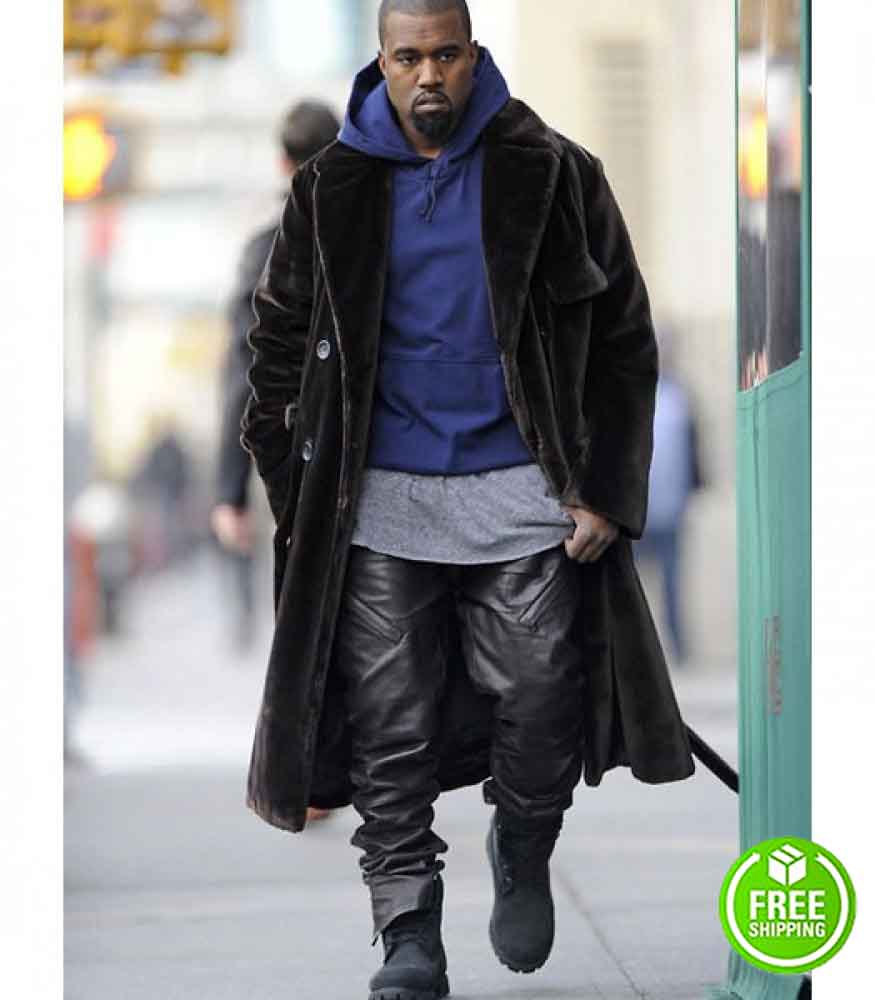 KANYE WEST BLACK LEATHER PANT