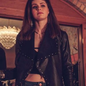 WE SUMMON THE DARKNESS ALEXANDRA DADDARIO BLACK JACKET