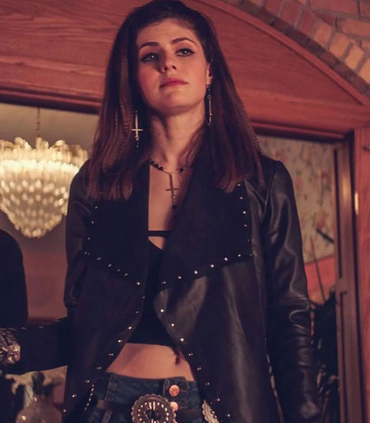 WE SUMMON THE DARKNESS ALEXANDRA DADDARIO BLACK JACKET