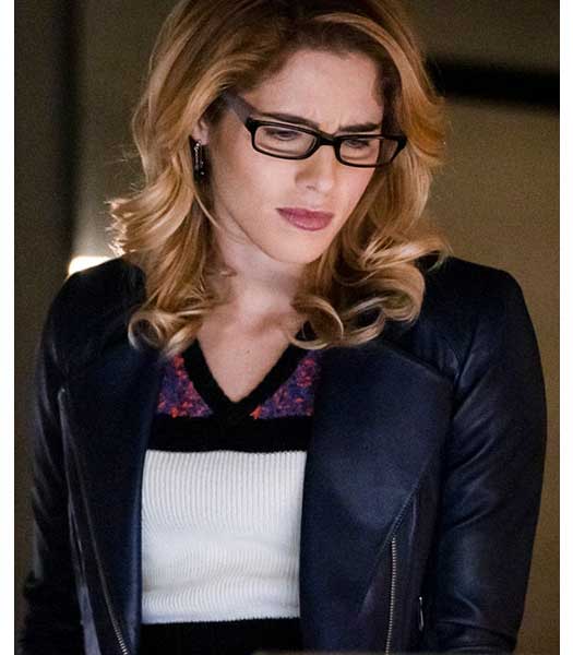 ARROW SEASON 5 EMILY BETT RICKARDS BLUE JACKET