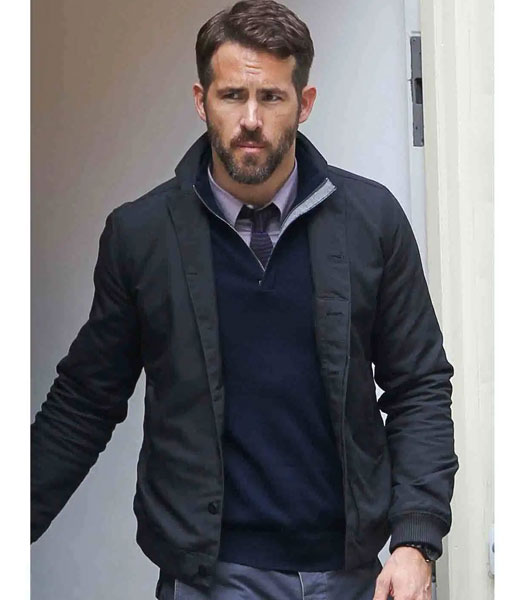 CRIMINAL MOVIE RYAN REYNOLDS BLACK BOMBER JACKET