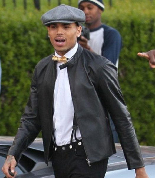 FINE CHINA SONG CHRIS BROWN BLACK JACKET