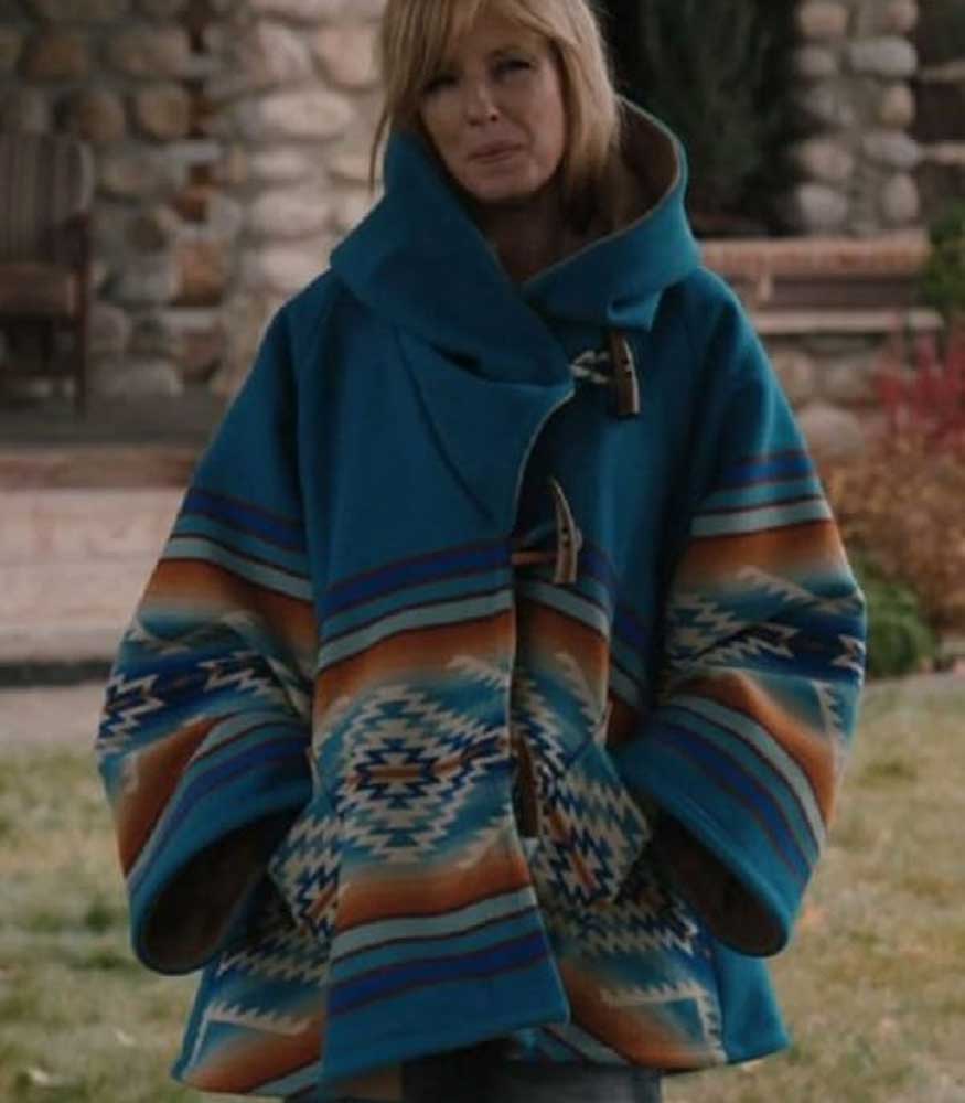 YELLOWSTONE BETH DUTTON BLUE COAT