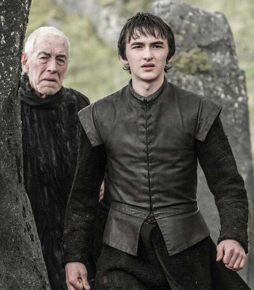GAME OF THRONES DRAGONSTONE BRAN STARK BLACK VEST
