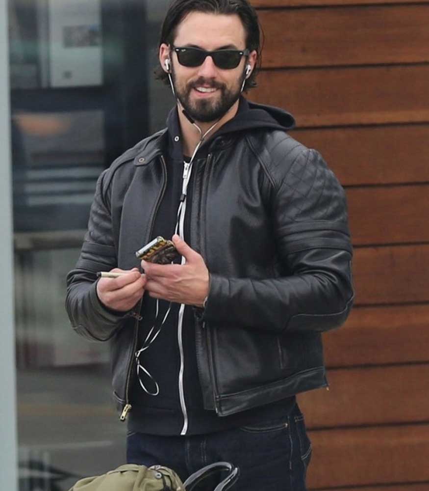 THE VISITORS MILO VENTIMIGLIA BLACK JACKET