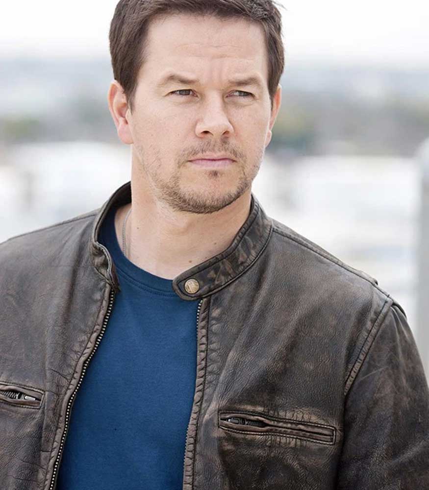 THE ITALIAN JOB MARK WAHLBERG BROWN JACKET