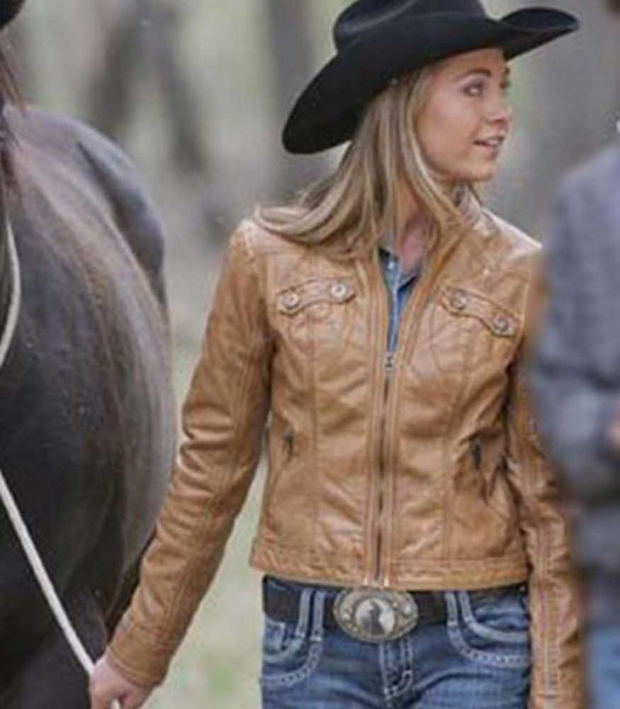 HEARTLAND AMBER MARSHALL BROWN JACKET