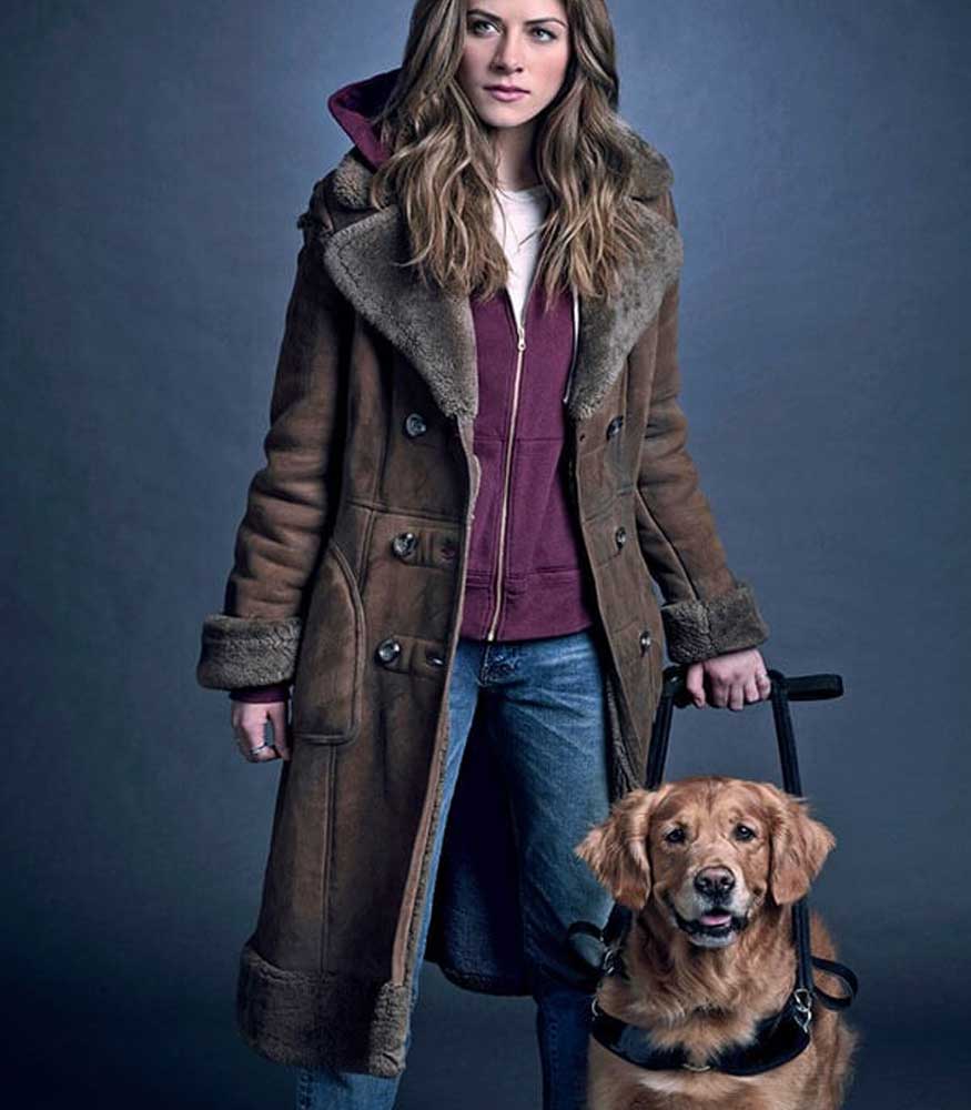 In the Dark Perry Mattfeld Murphy Mason Shearling Coat