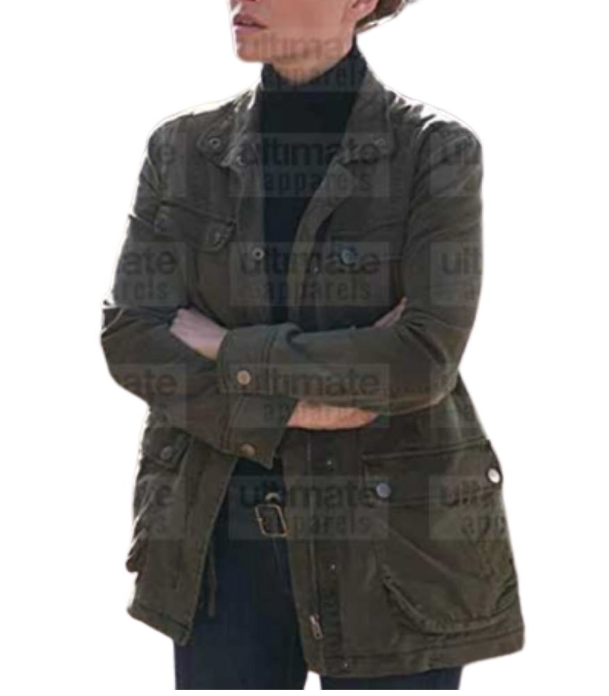 Lucifer Lauren German (Chloe Decker) Brown Suede Leather Coat