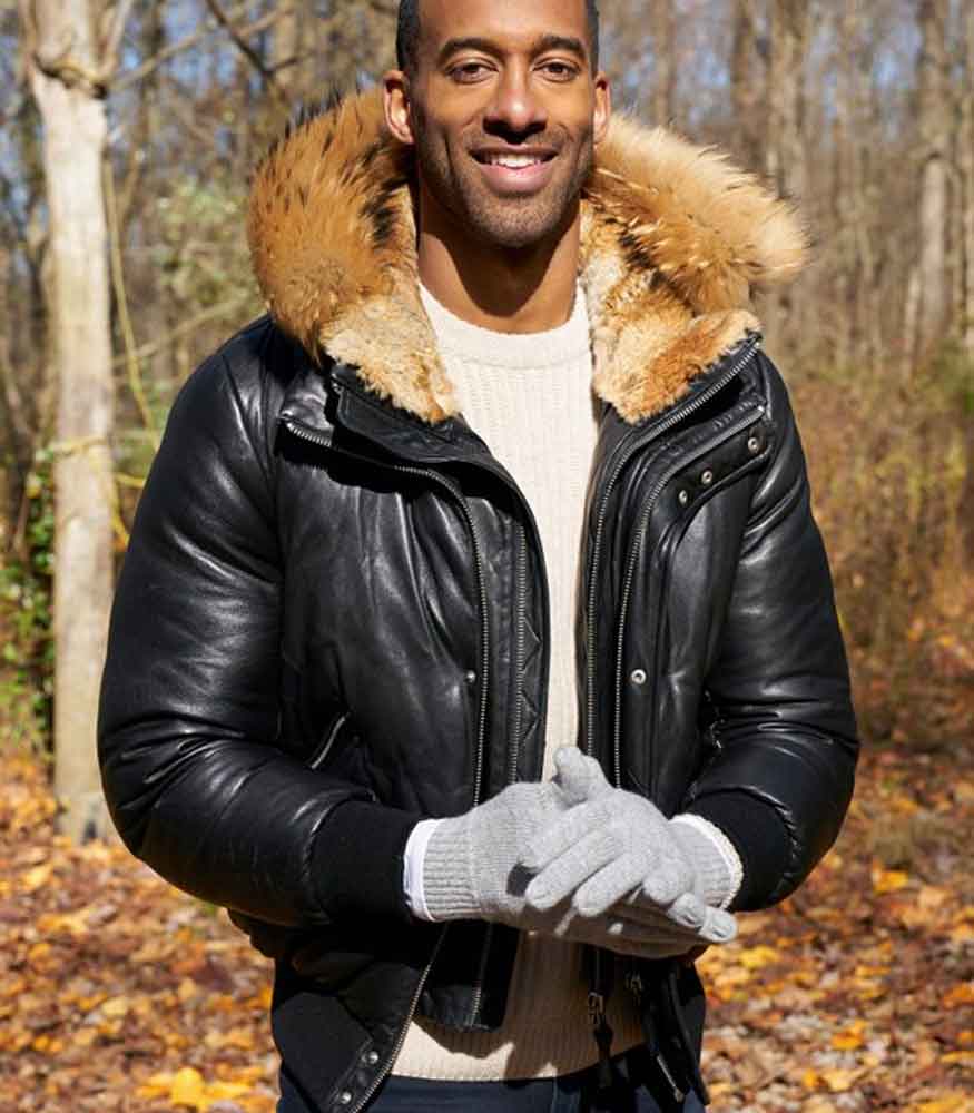 THE BACHELOR MATT JAMES BLACK HOODED JACKET