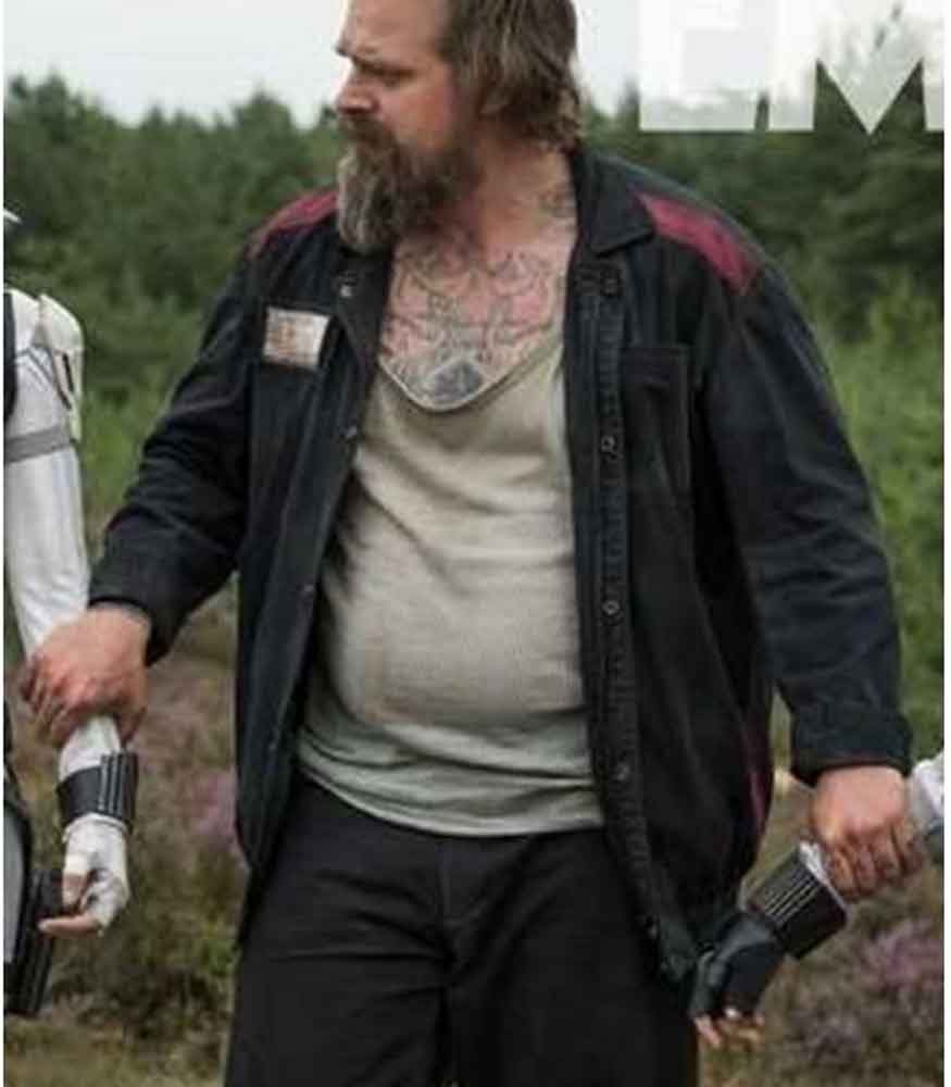 BLACK WIDOW DAVID HARBOUR (ALEXEI SHOSTAKOV) BLACK JACKET