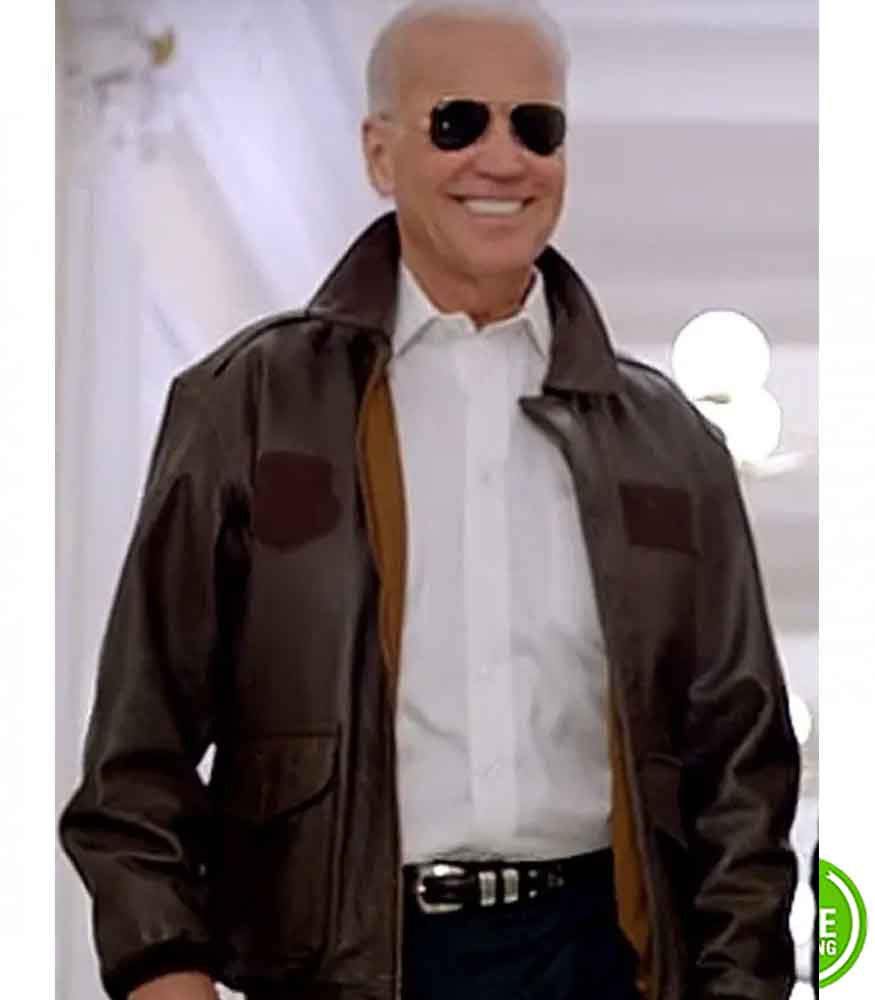 JOE BIDEN BROWN AVIATOR JACKET