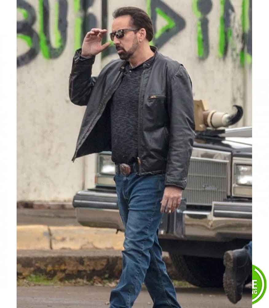 WILLY’S WONDERLAND NICOLAS CAGE (THE JANITOR) LEATHER JACKET