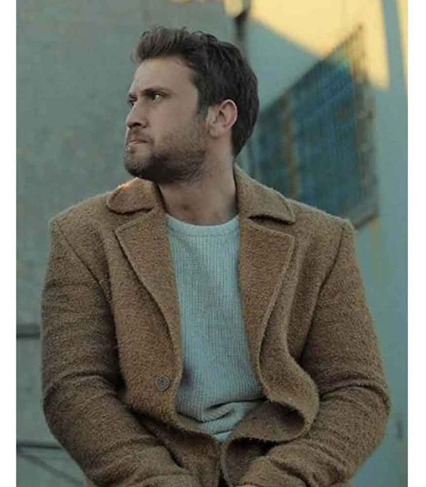 ÇUKUR SEASON 4 ARAS BULUT IYNEMLI (YAMAÇ KOÇOVALI) BROWN COAT
