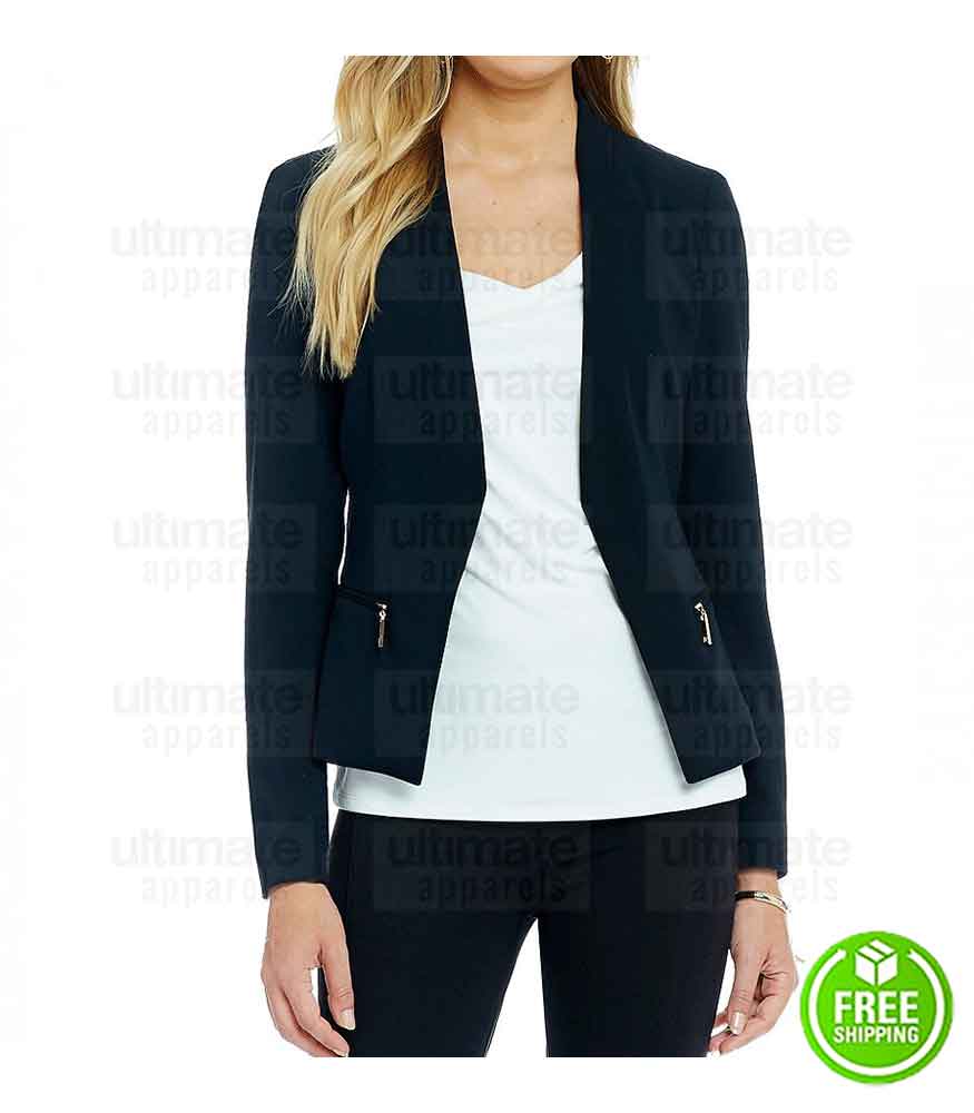 WOMEN DESIGNER NAVY BLUE BLAZER
