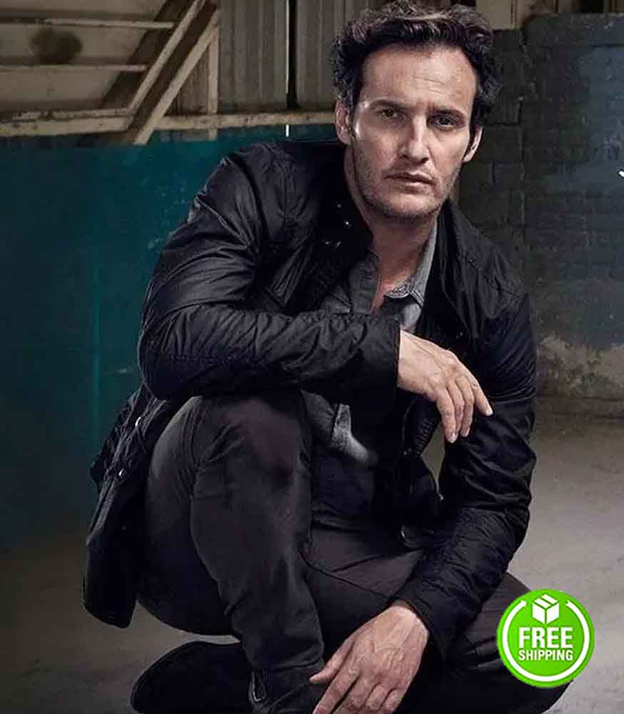 CONDOR SEASON 2 ANGEL BONANNI (DEACON MAILER) BLACK LEATHER JACKET
