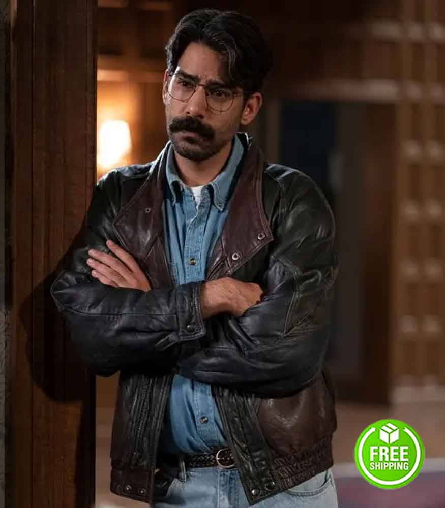 THE HAUNTING OF BLY MANOR RAHUL KOHLI (OWEN) LEATHER JACKET