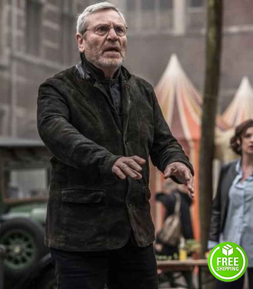 BAPTISTE TCHEKY KARYO (JULIEN BAPTISTE) BLACK SUEDE LEATHER JACKET