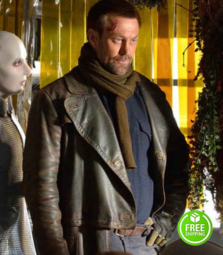 Defiance Grant Bowler Joshua Nolan Leather Coat