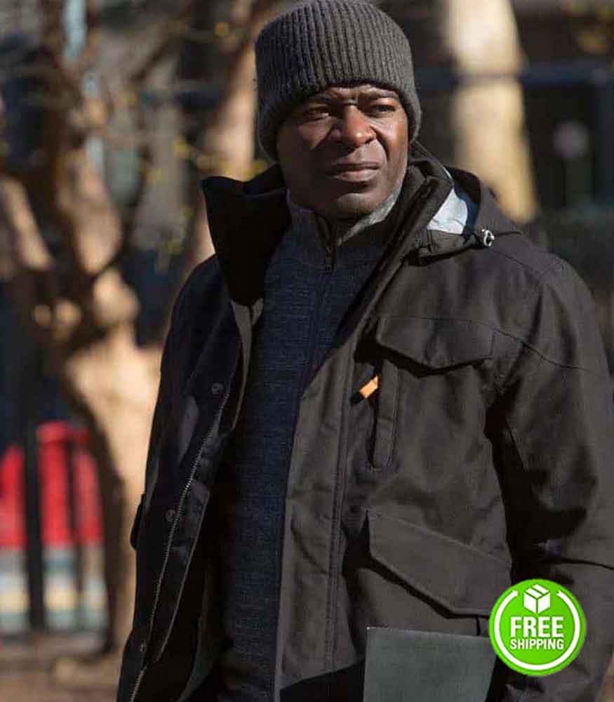 THE BLACKLIST HISHAM TAWFIQ (DEMBE ZUMA) BLACK COTTON HOODED JACKET