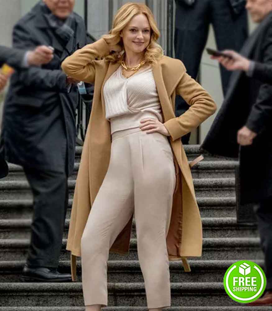 LOVE, GUARANTEED HEATHER GRAHAM (TAMARA TAYLOR) WOOL TRENCH COAT
