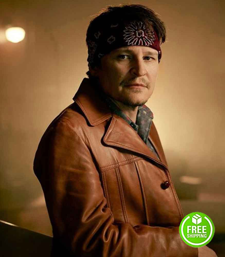 PERPETUAL GRACE LTD DAMON HERRIMAN (PAUL ALLEN BROWN) BROWN LEATHER JACKET