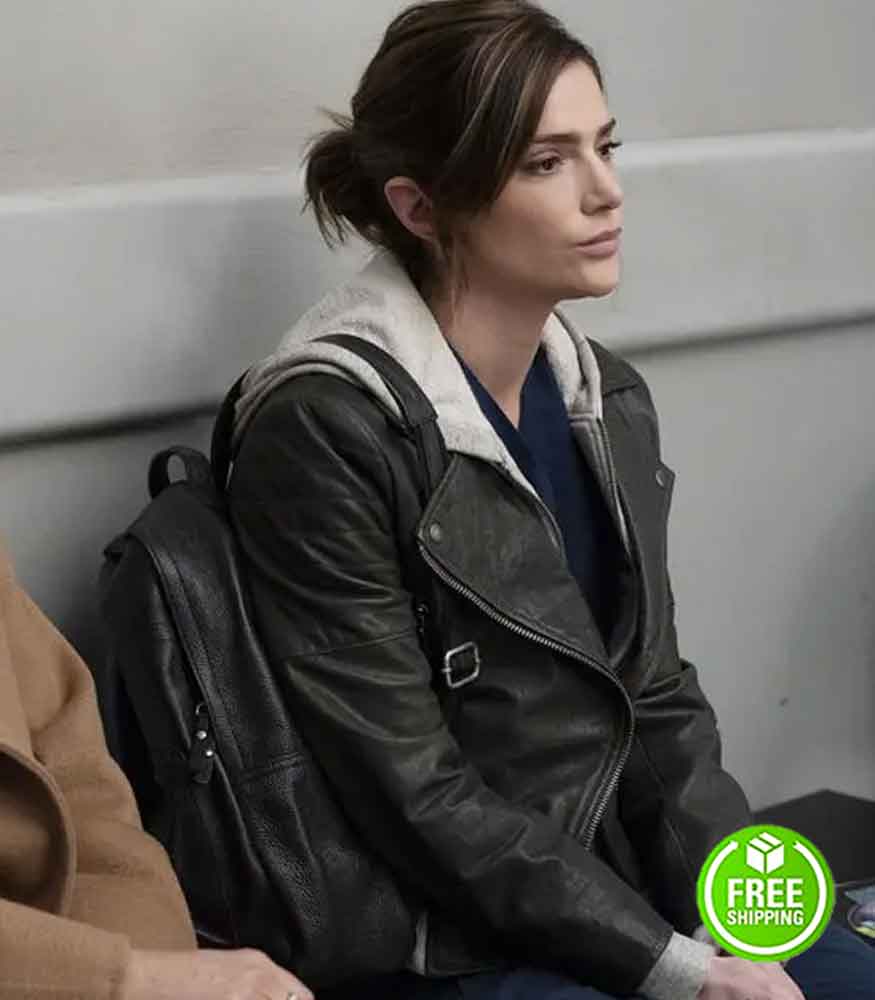 NEW AMSTERDAM JANET MONTGOMERY (DR. LAUREN BLOOM) BLACK LEATHER JACKET