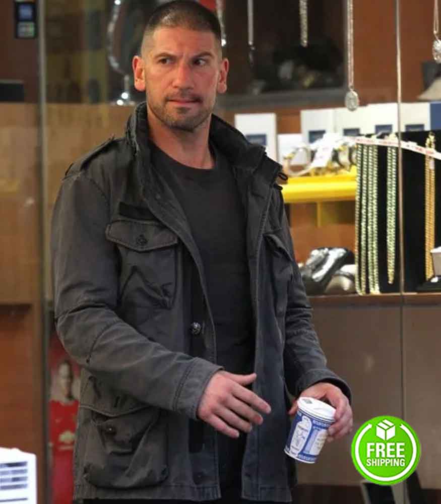 DAREDEVIL SEASON 2 JON BERNTHAL (FRANK CASTLE) BLACK COTTON JACKET
