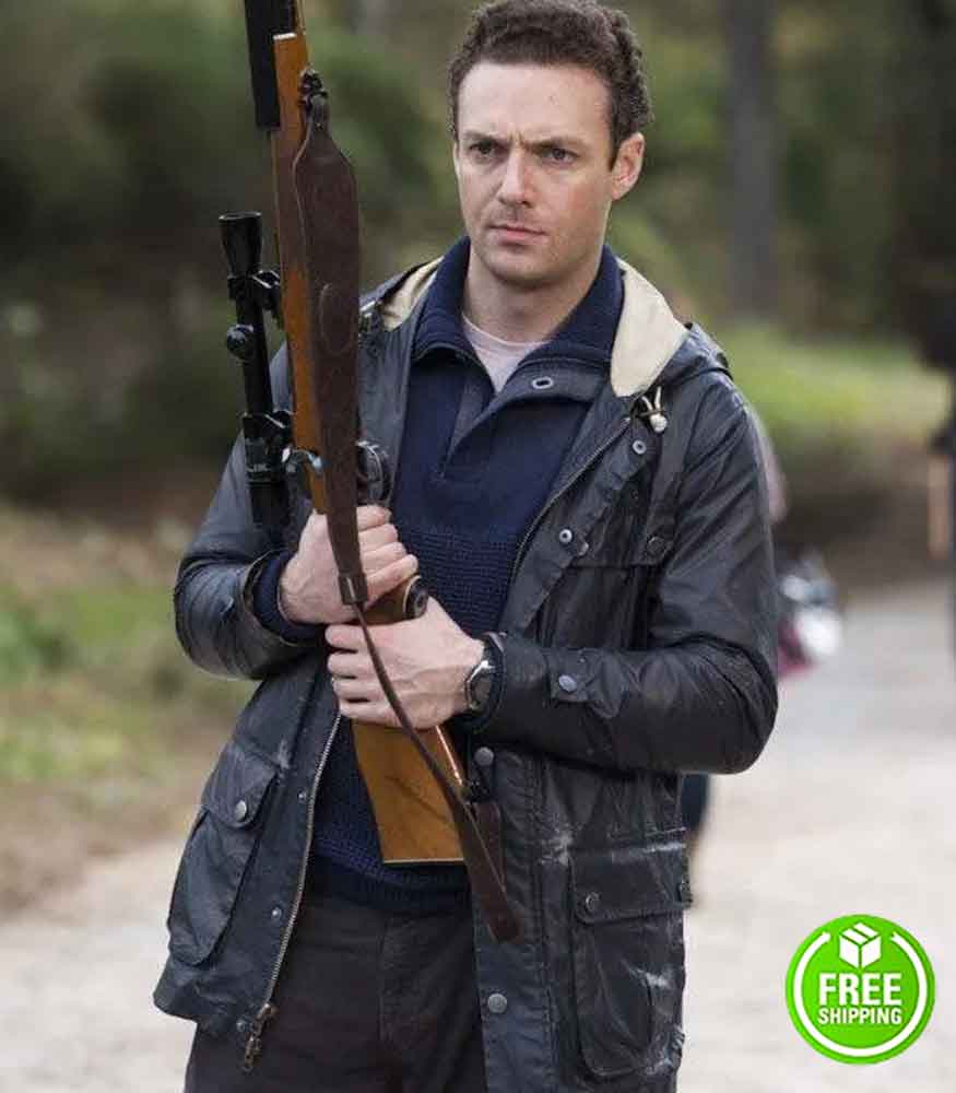 THE WALKING DEAD ROSS MARQUAND (AARON) BLACK HOODED JACKET