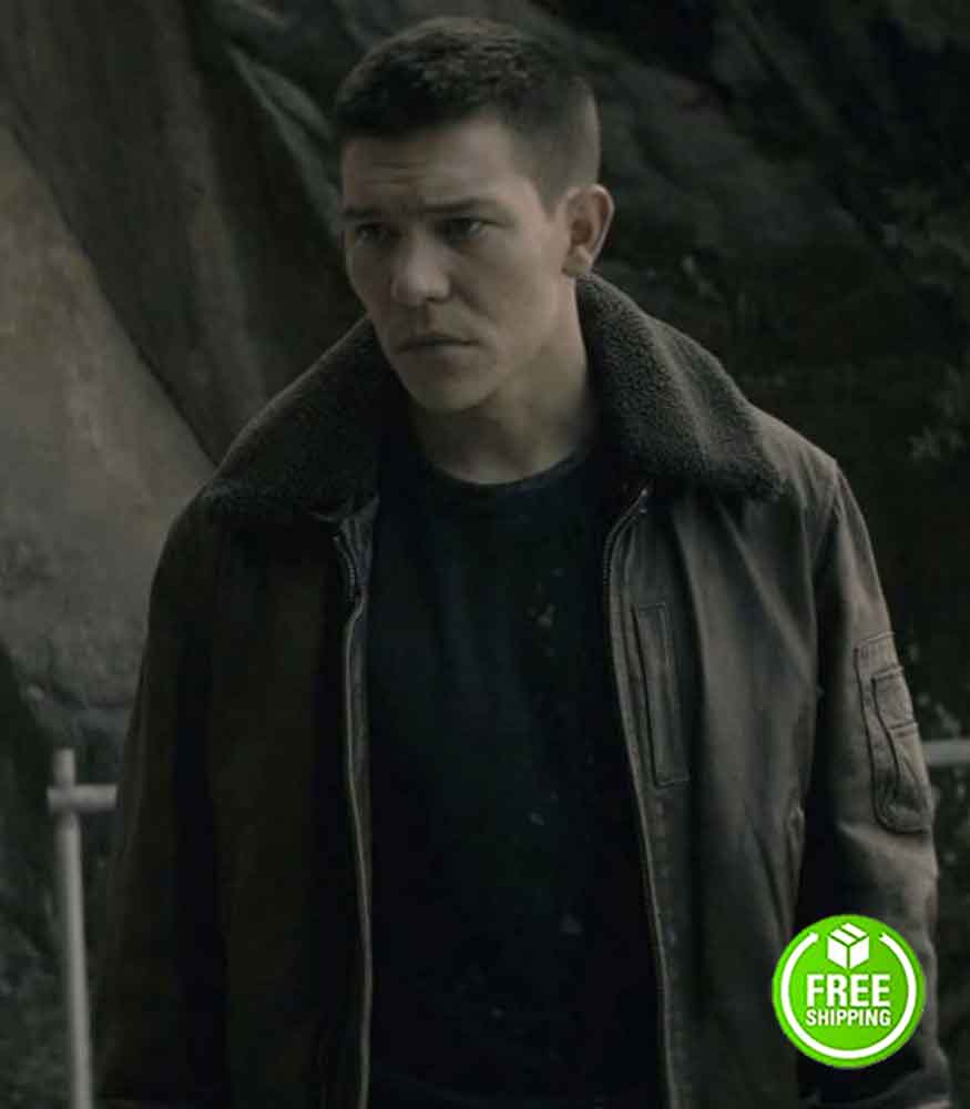 EXODUS JIMI STANTON (CONNOR) FUR COLLAR LEATHER JACKET
