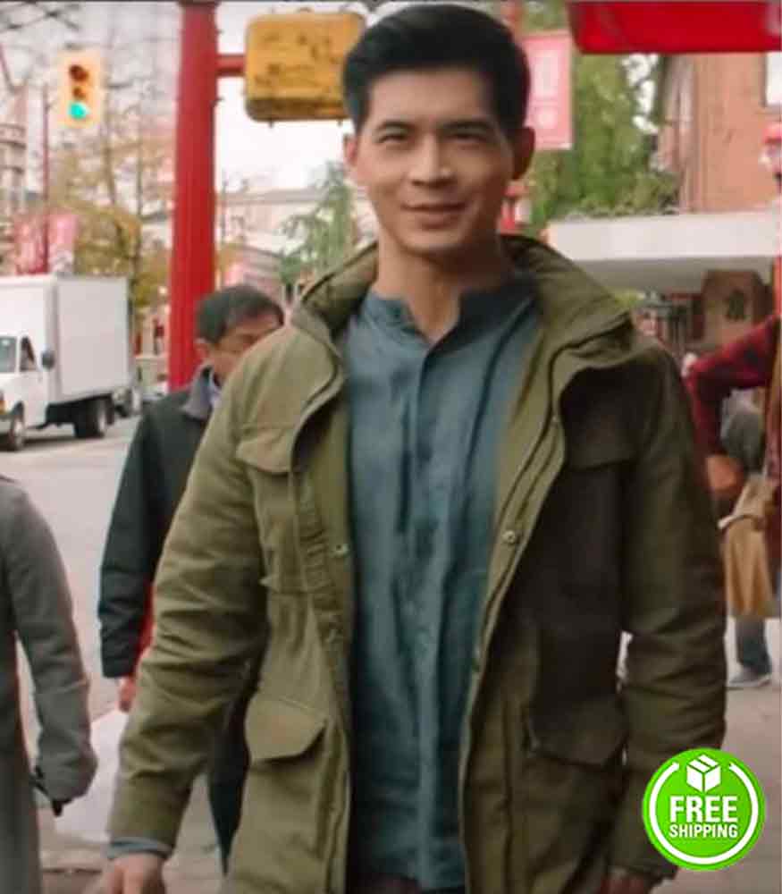 KUNG FU EDDIE LIU (HENRY YAN) GREEN COTTON JACKET