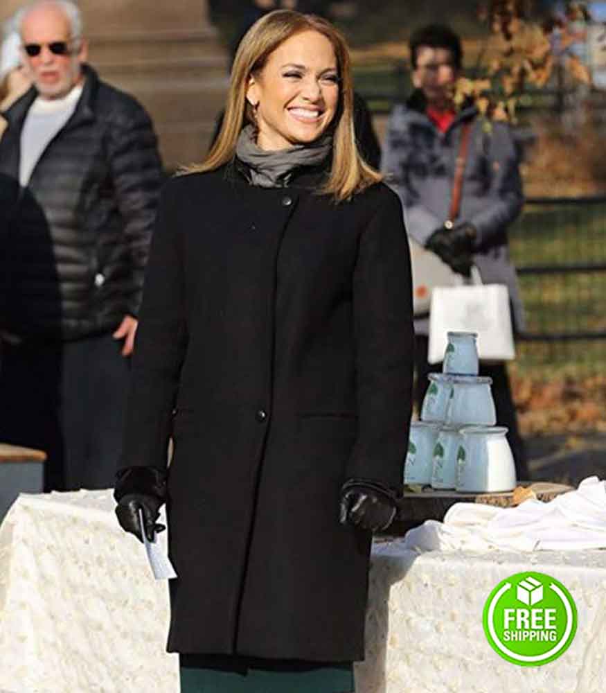 SECOND ACT JENNIFER LOPEZ (MAYA) BLACK COAT