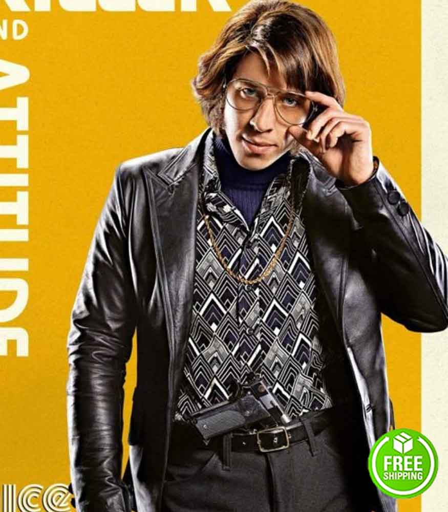 The Nice Guys Beau Knapp Blueface Black Leather Jacket