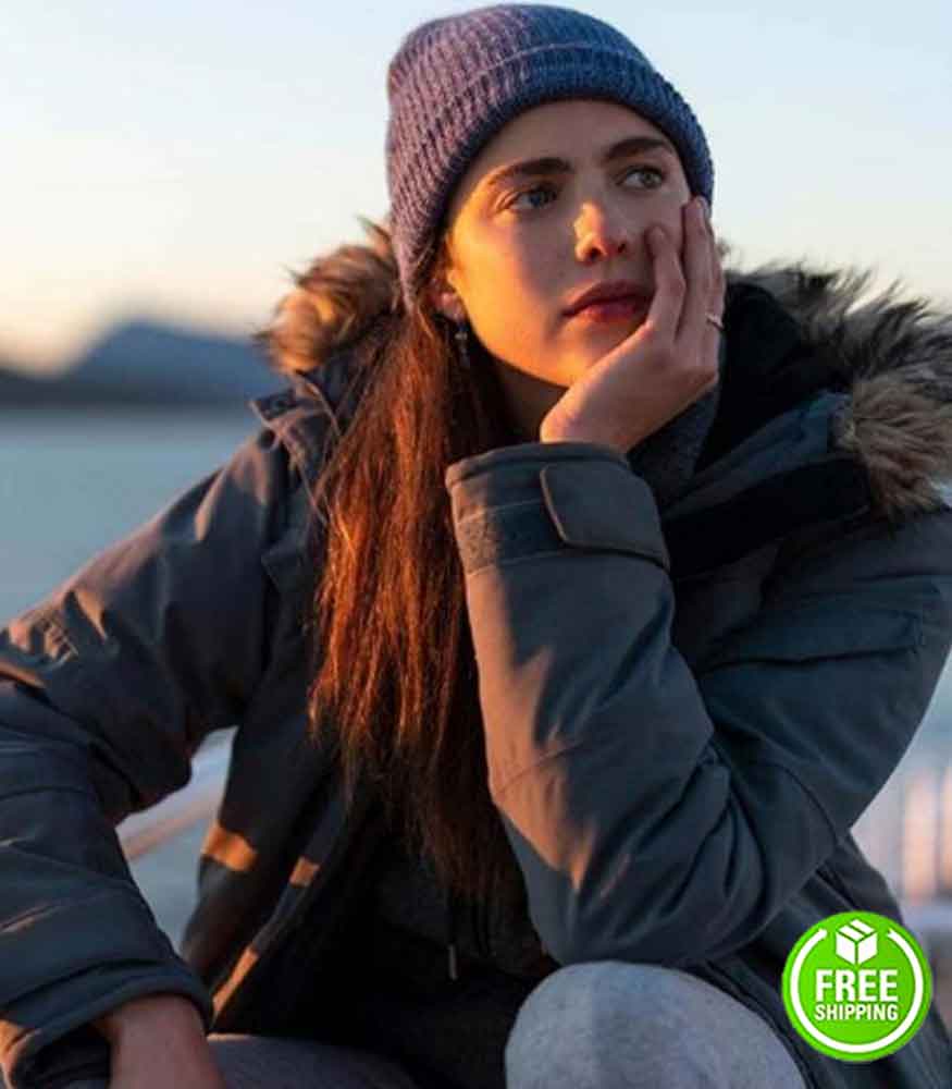 MAID MARGARET QUALLEY (ALEX) GREY FUR HOODED PARKA JACKET
