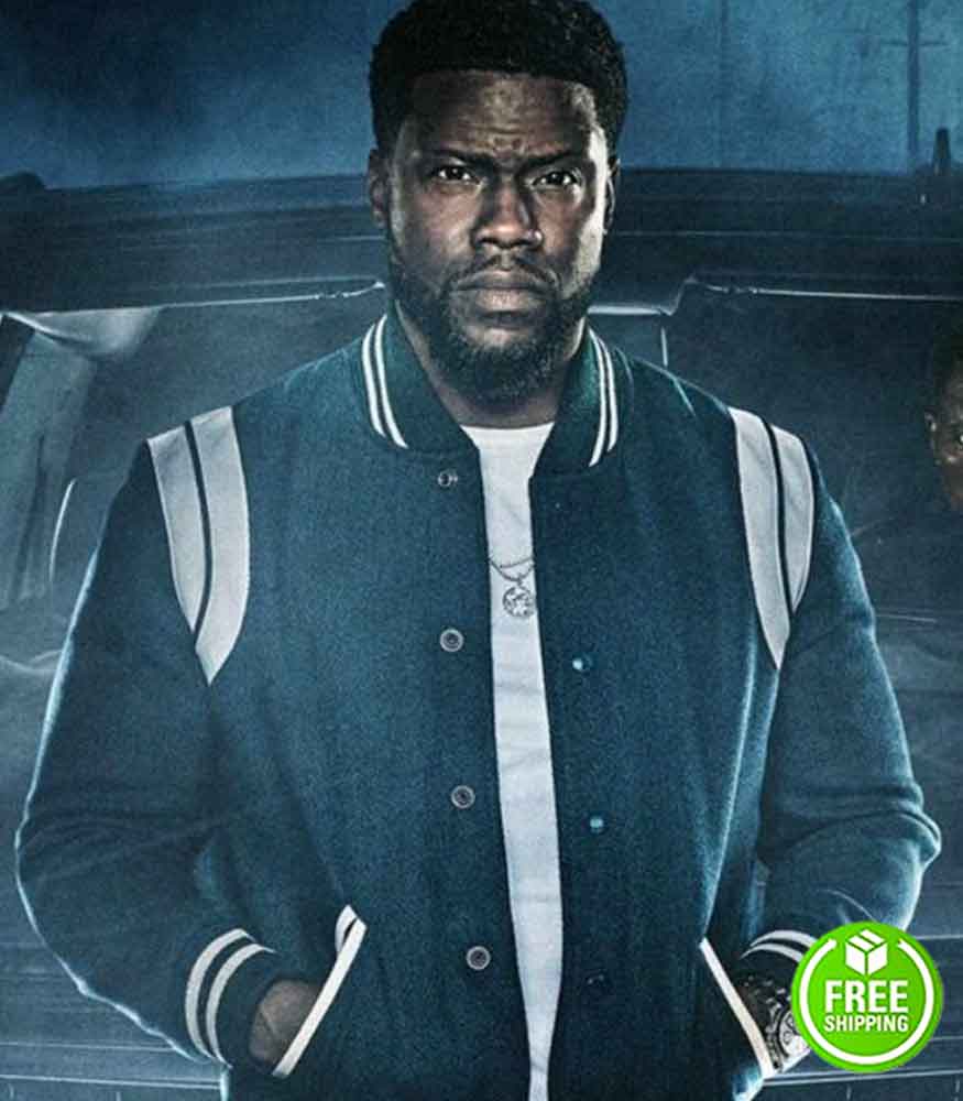 TRUE STORY KEVIN HART (KID) GREEN VARSITY JACKET