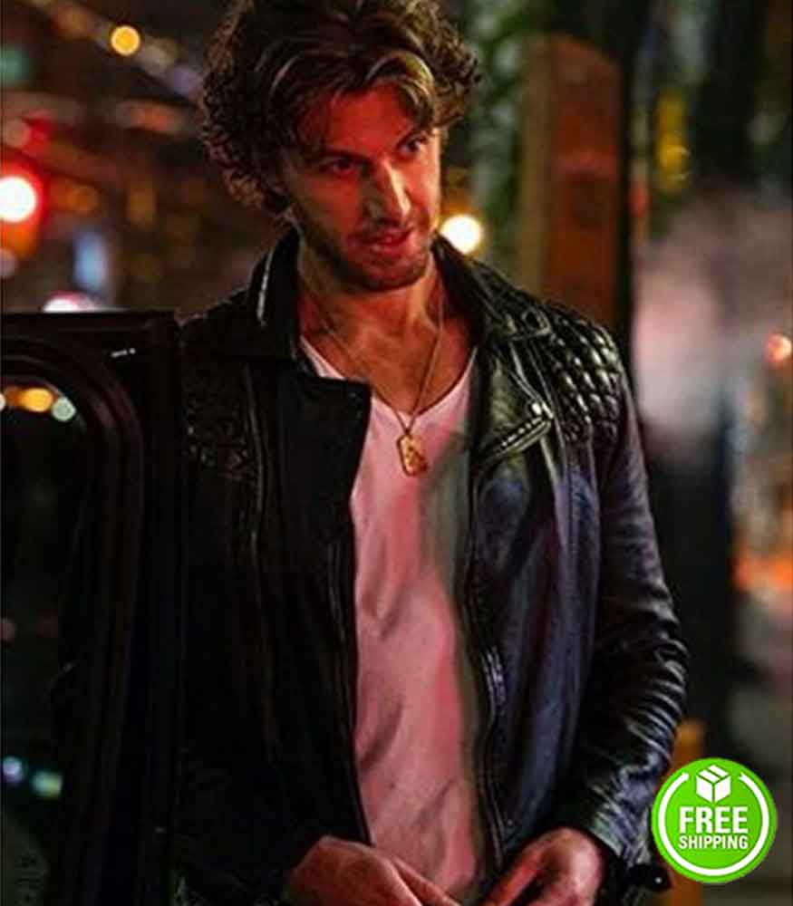 SEX/LIFE ADAM DEMOS (BRAD SIMON) LEATHER JACKET