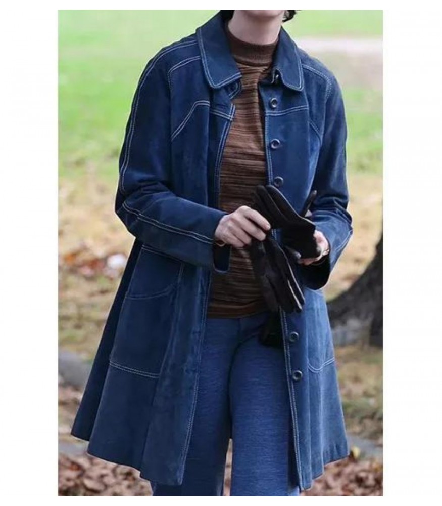 Armageddon Time Anne Hathaway (Esther Graff) blue Denim Coat