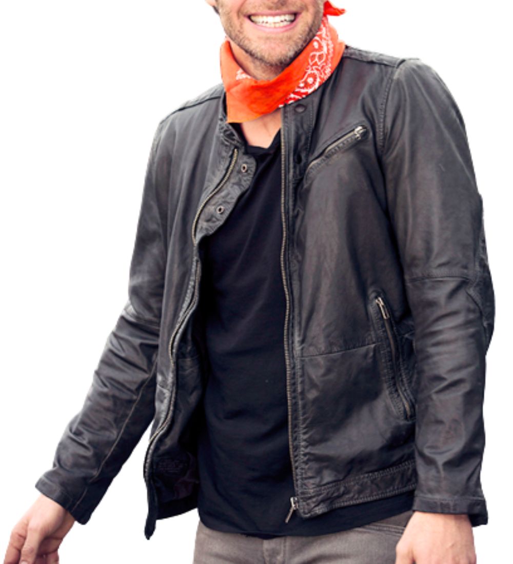 Horrible Bosses 2 Chris Pine (Rex Hanson) Black Leather Jacket
