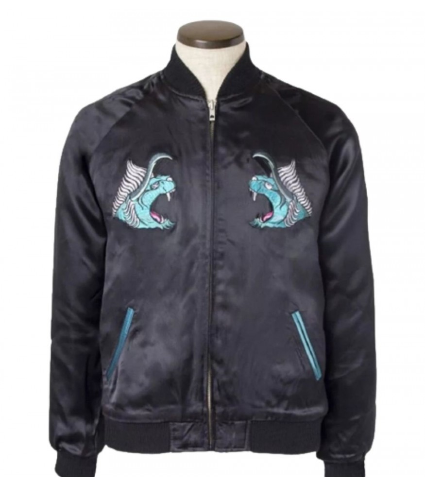 Final Fantasy Xv Behemoth Noctis Lucis Black Leather Jacket