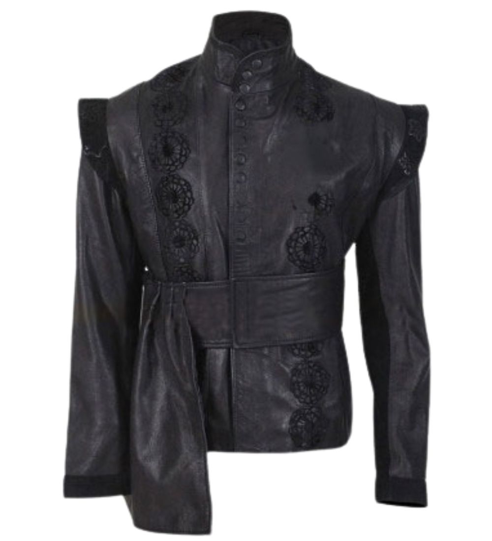 Three Musketeers Luke Evans (Aramis) Black Leather Coat
