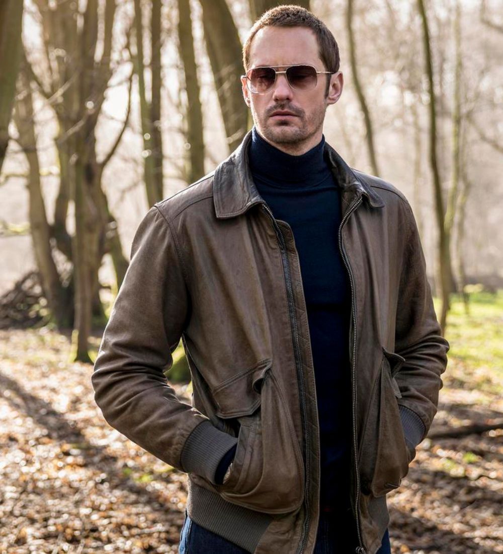 Infinity Pool Alexander Skarsgård (James) Leather Jacket