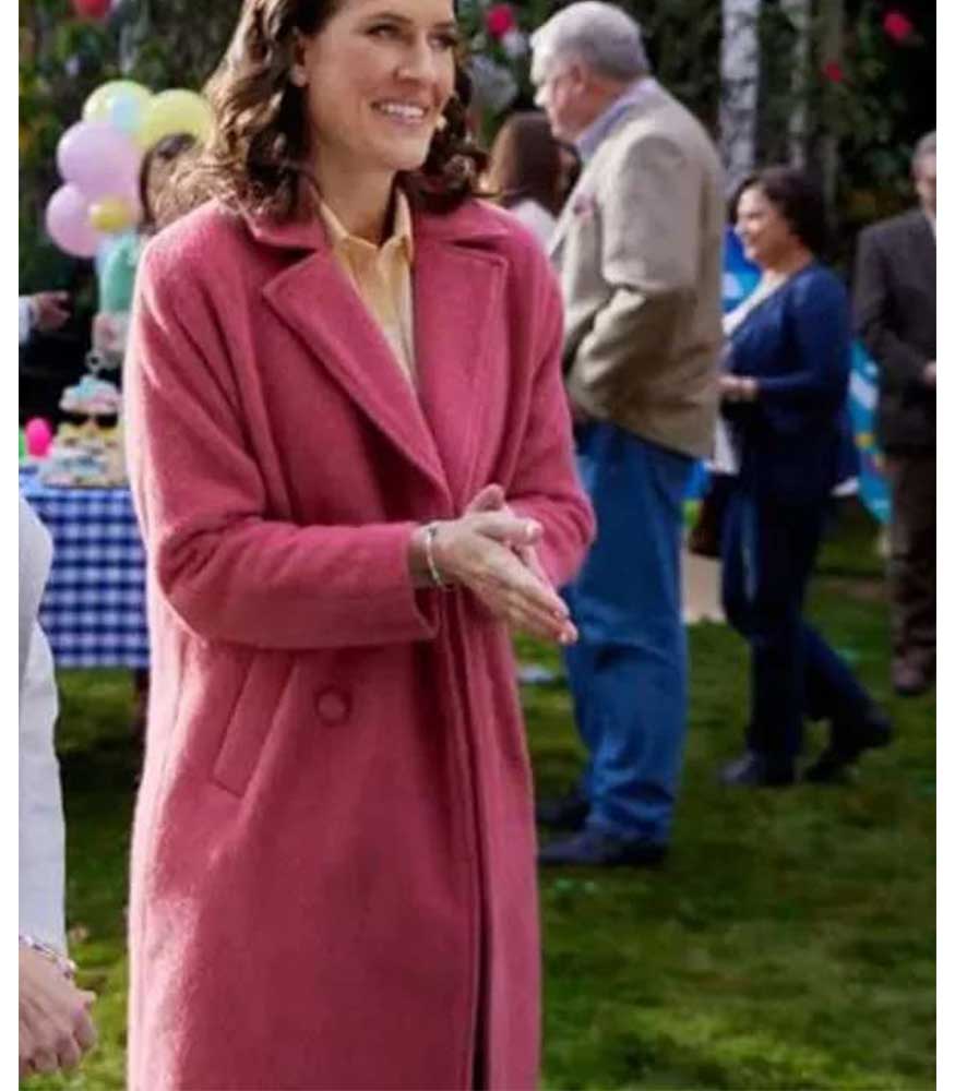 The Blessing Bracelet 2023 Morgana Wyllie (Jordana) Pink wool Coat