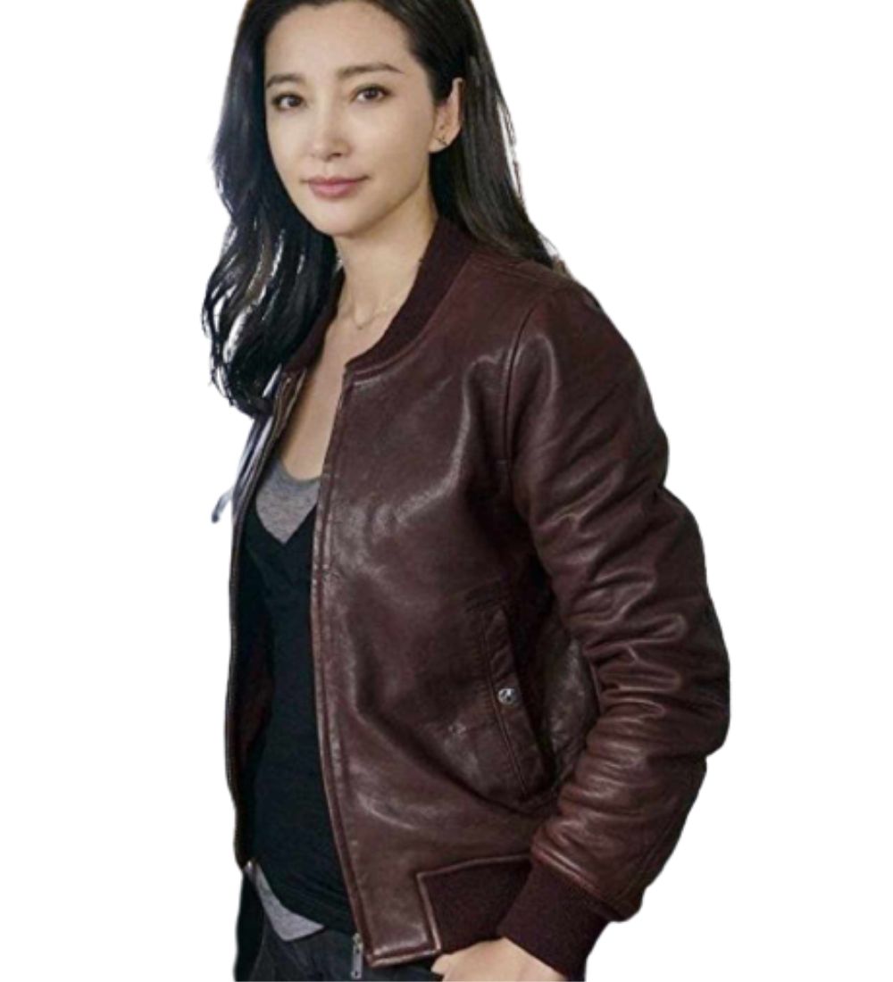 The Meg Bingbing Li (Suyin) Brown Leather Jacket