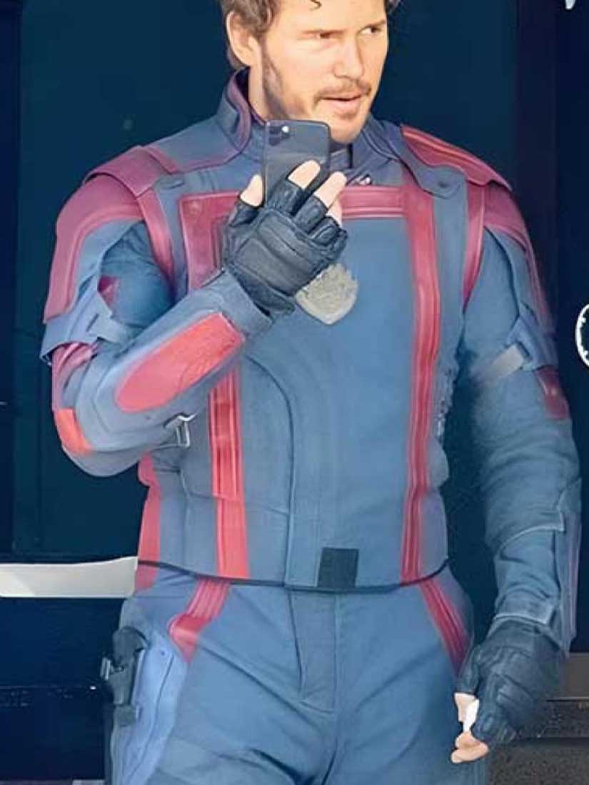 Guardians of the Galaxy 3 2023 Chris Pratt (Peter Quill) Leather Jacket