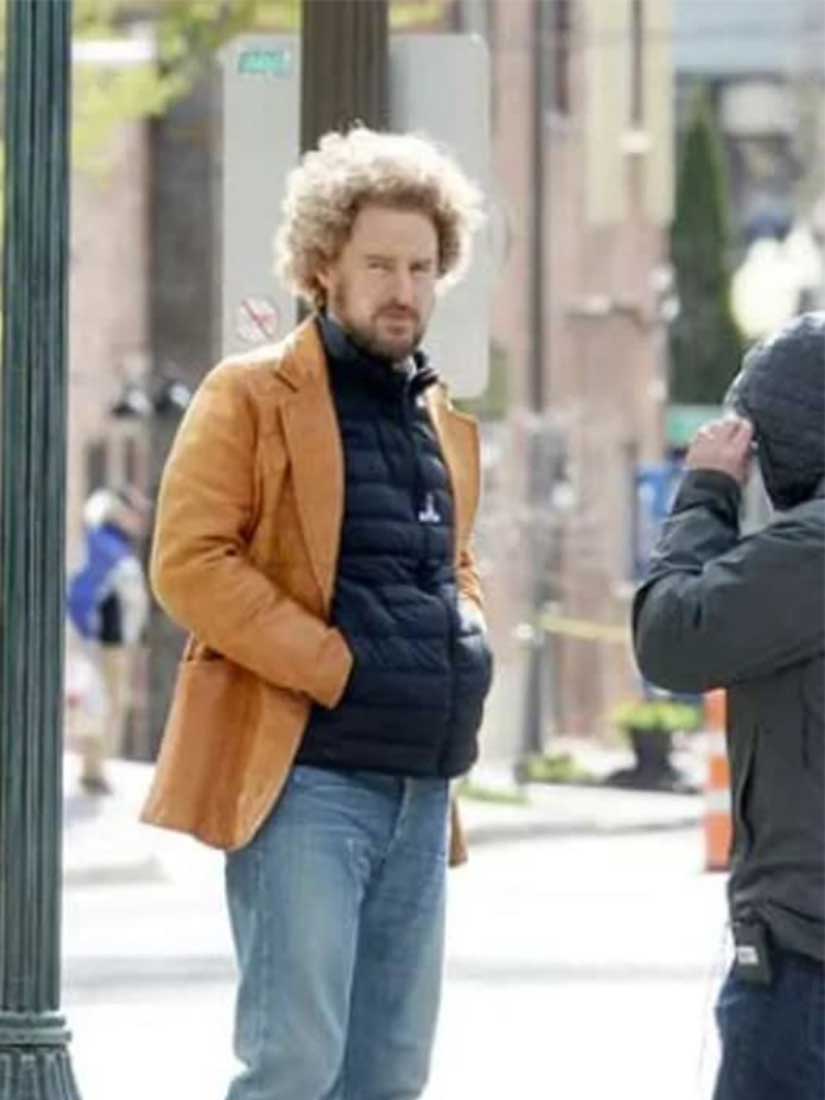 Paint 2023 Owen Wilson (Carl) Brown Leather Blazer
