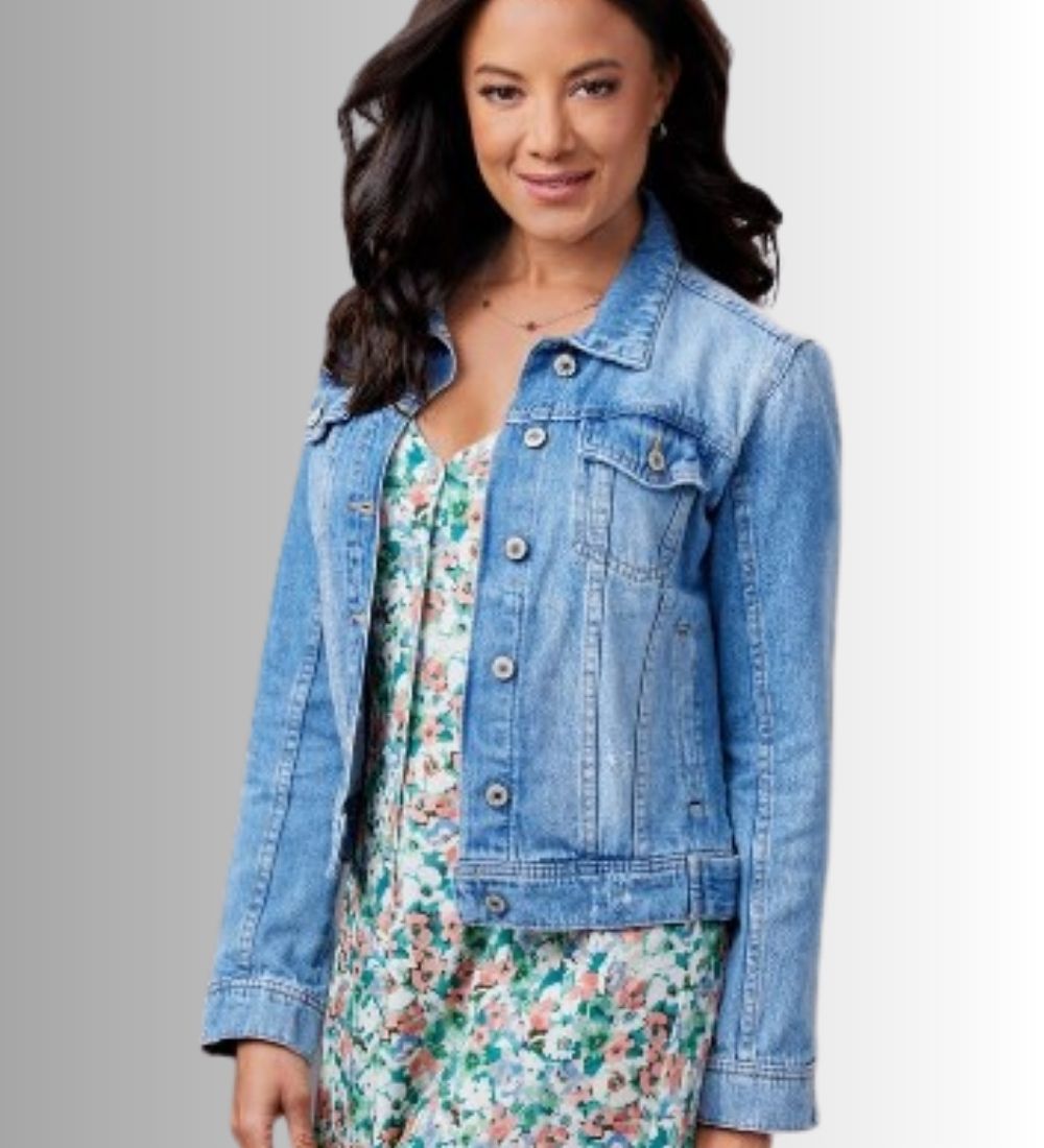 A Pinch of Portugal Heather Hemmens (Anna) Blue Denim Jacket