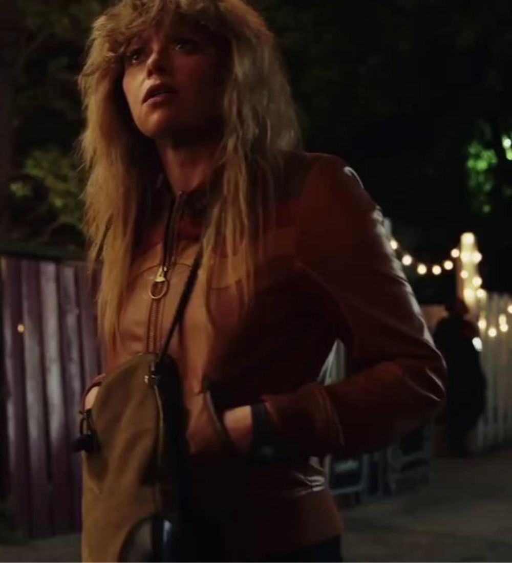 Poker Face 2023 Natasha Lyonne (Charlie Cale) Brown Leather Jacket
