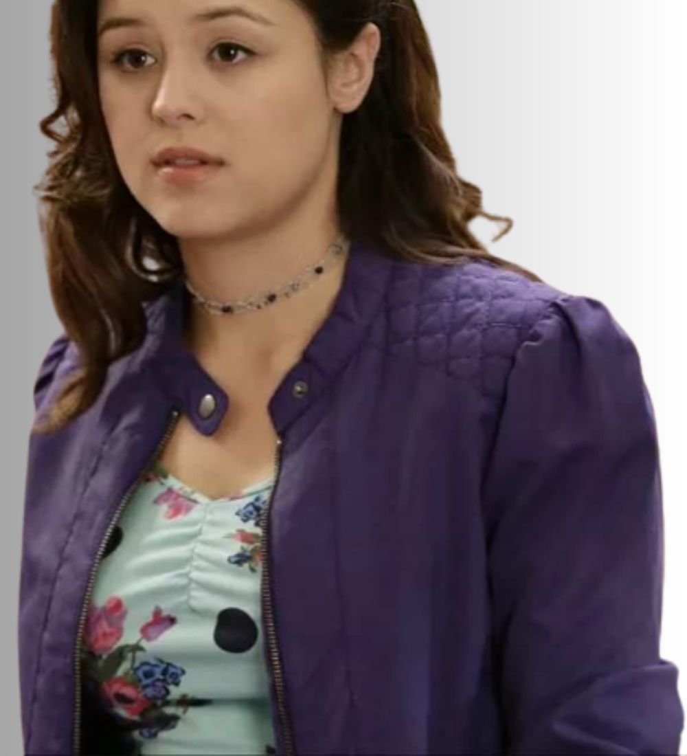 The-Goldbergs-Hayley-Orrantia-(Erica-Goldberg)-Purple-cotton-Jacket (1)