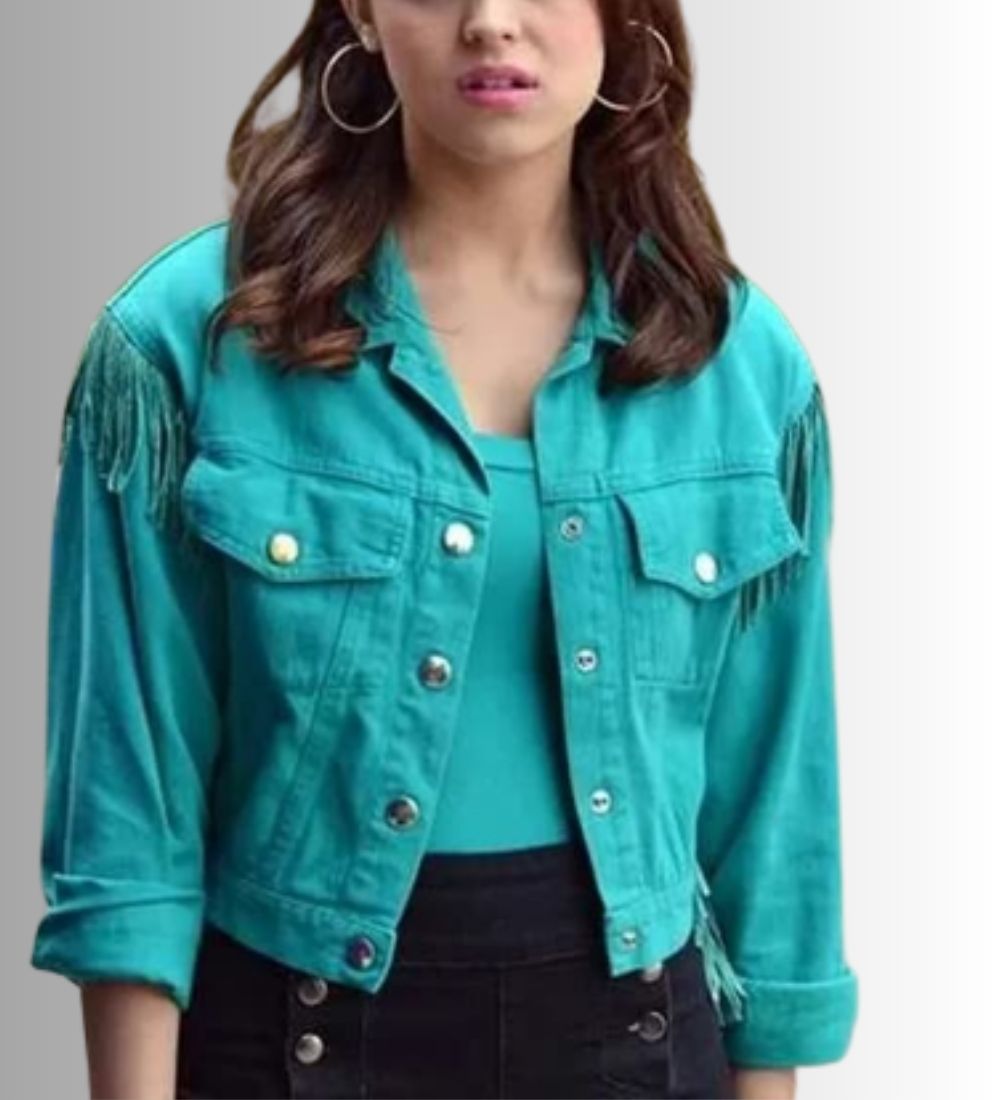 The Goldbergs S1 Hayley Orrantia (Erica Goldberg) Blue Denim Jacket